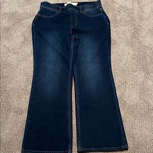 Soft Surroundings Deep Indigo Flare Jeans